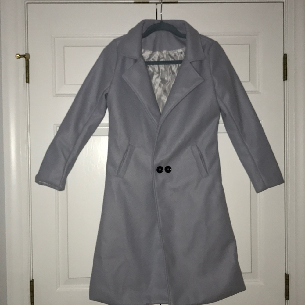 Sky Blue Trench Coat